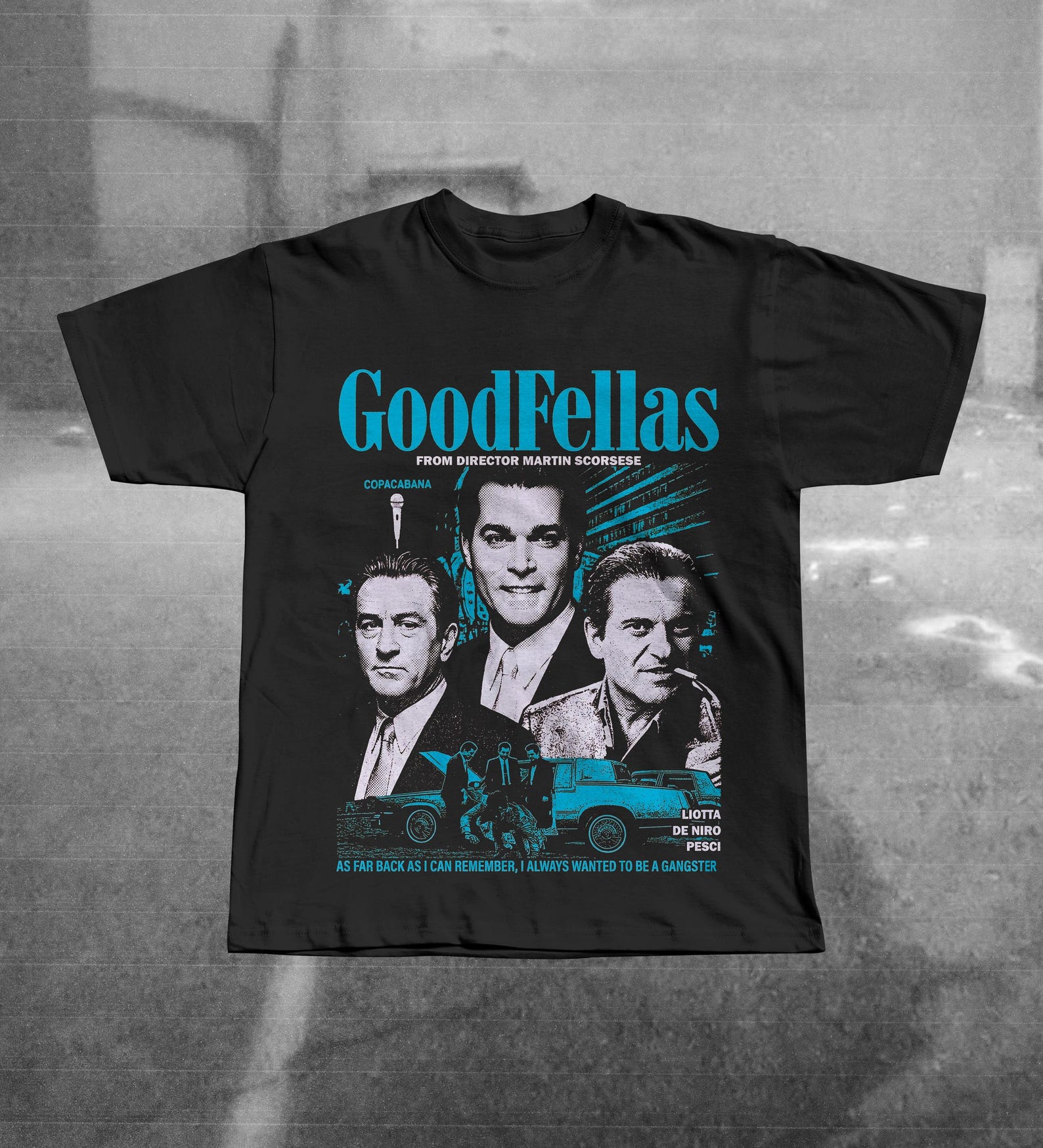 GoodFellas Movie Poster Graphic Tee | Martin Scorsese Gangster Film T-Shirt 3XL