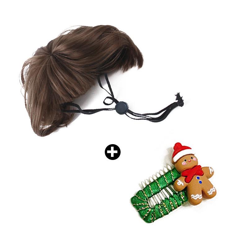 

Christmas Charming Pet Costumes Featuring Cute Bobblehead Hair Clips And Scarves Colour 1