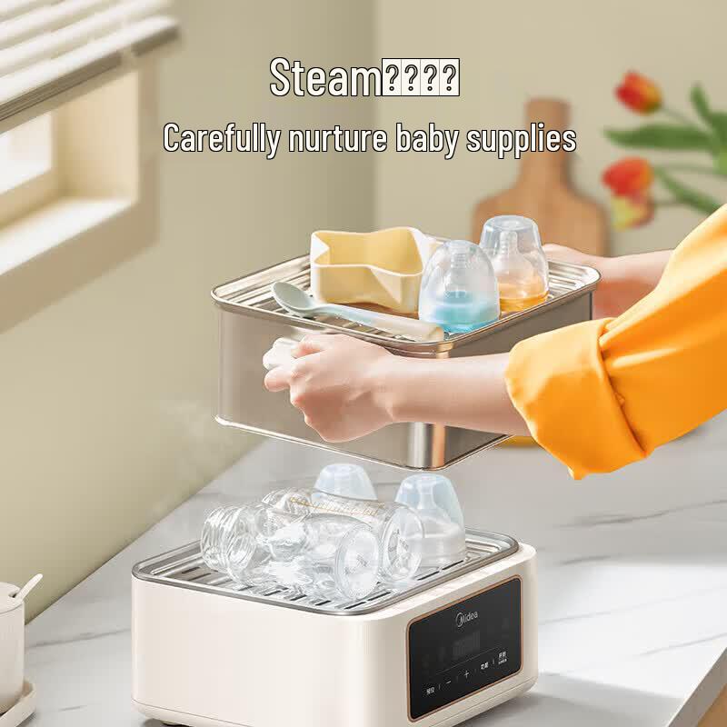 Midea 12.5L Dual-Layer Electric Food Steamer & Hotpot CN plug (adapter included)