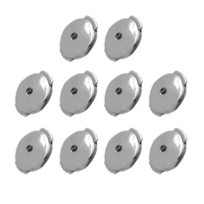 10Pieces Stylish Dis Designed Ear Plugs Fashionable Earplug Backs Practical Earplug Locking Clip for Active Music Lovers