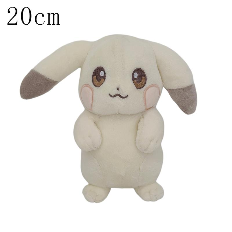 Pokemon Pokopia Light Color Pikachu Plush Toy Game Character Floppy Ears Stuffed Doll Gift