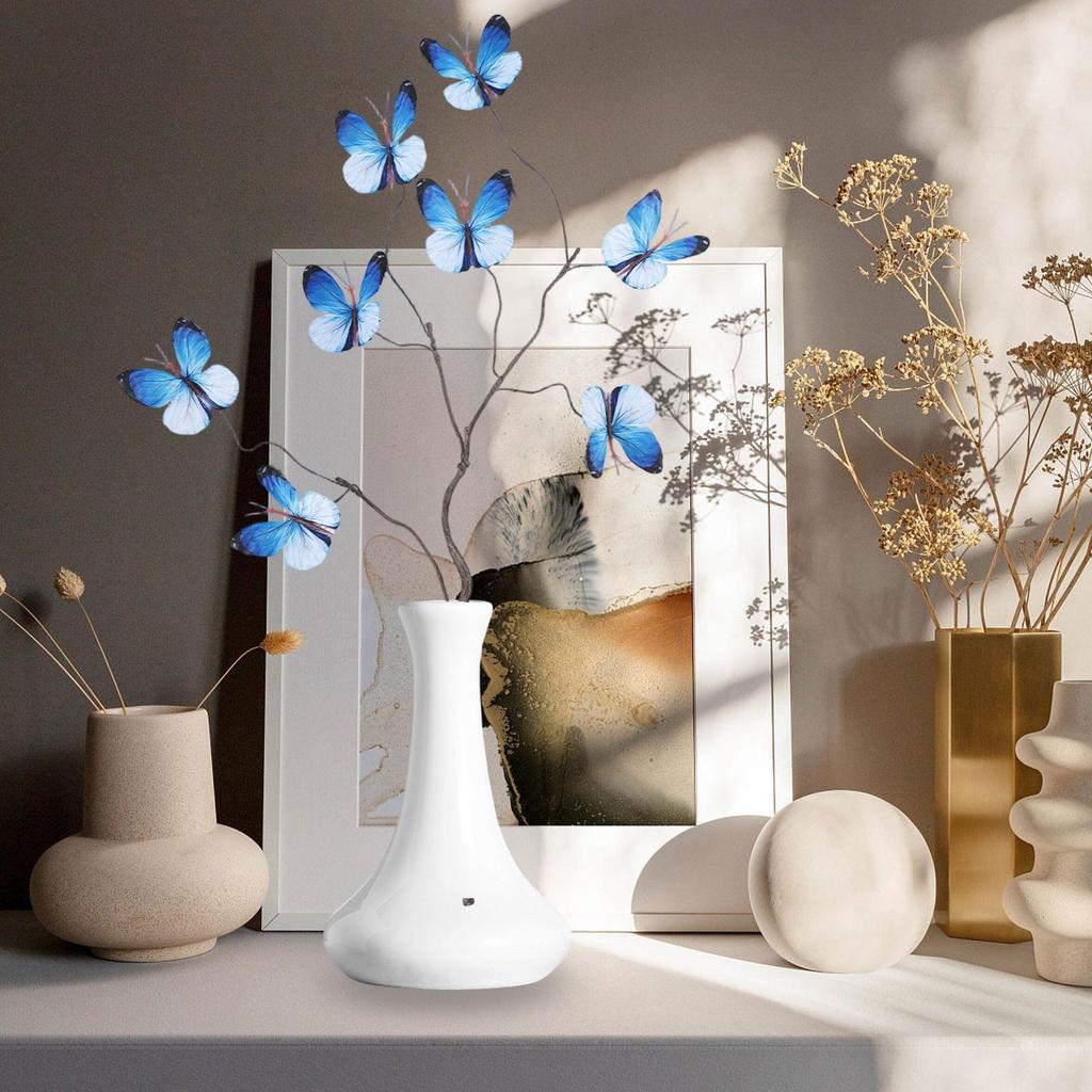 Artificial Butterfly Branches Party Garden Plant Pots Wedding Fake Style D