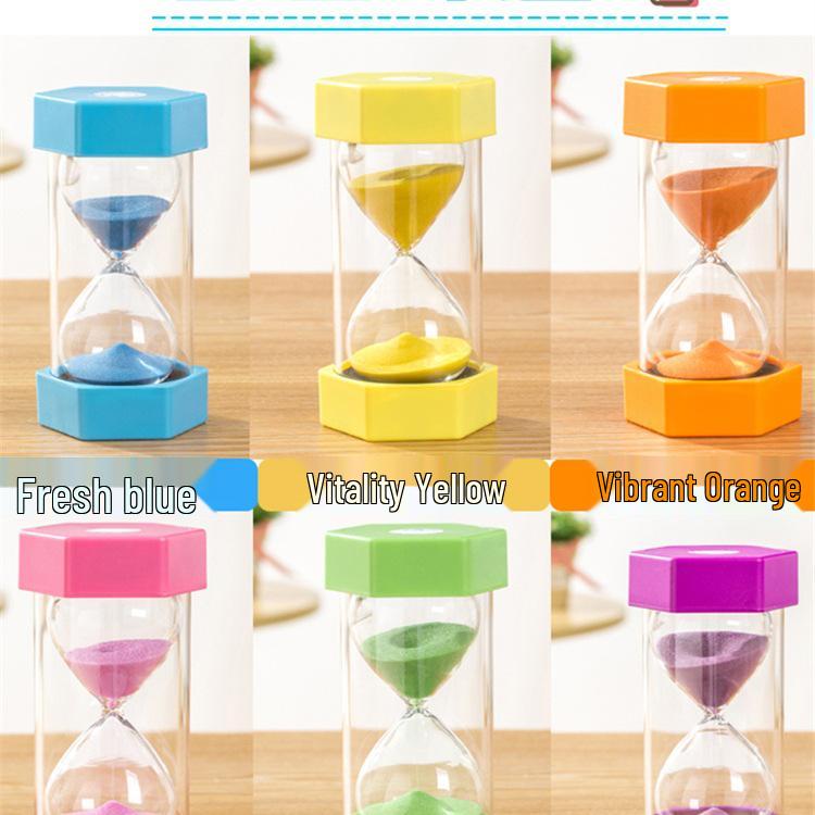 45-Minute Drop-Proof Hourglass Timer for Kids - Toothbrushing and Time Management Tool