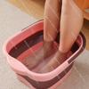 Foldable Foot Bath Tub Deep Large Plastic Foot Soaking Bucket Portable Household Spa Basin Calf High Design Travel Storage