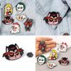 Hazbin Hotel Cartoon Drip Oil Alloy Brooch Geometric Style Factory Direct Sales
