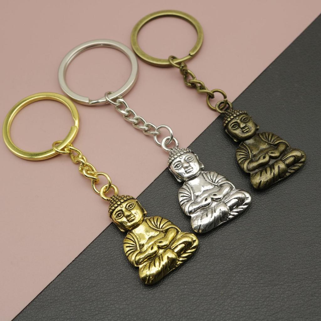 Popularna Biżuteria Prosty Brelok z Buddą Wisiorek