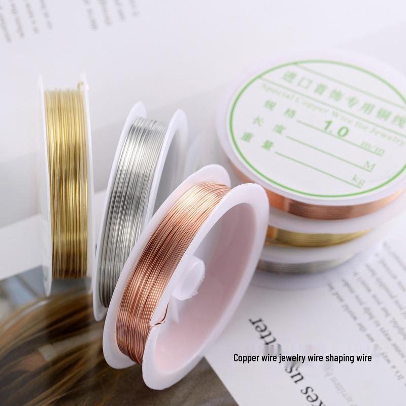 Handmade Copper Wire for Jewelry: 0.2-1.0mm, Gold, Silver, and Natural Colors