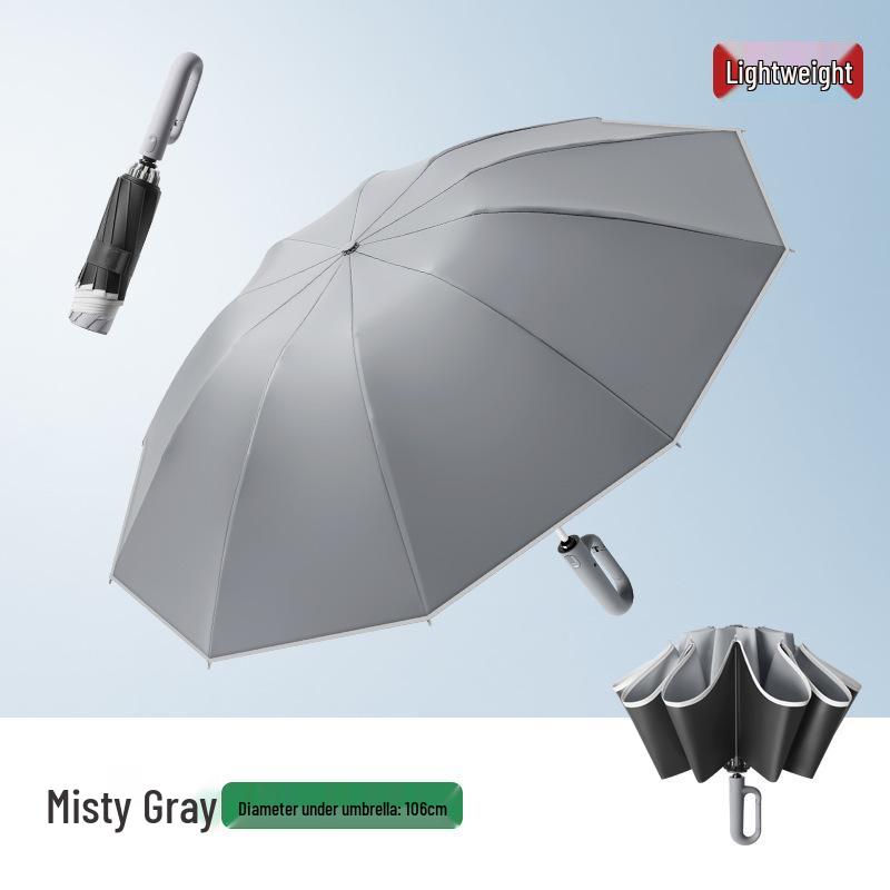 Large Automatic Dual-Use Umbrella: Sunshade & Rain Protection with Custom Logo