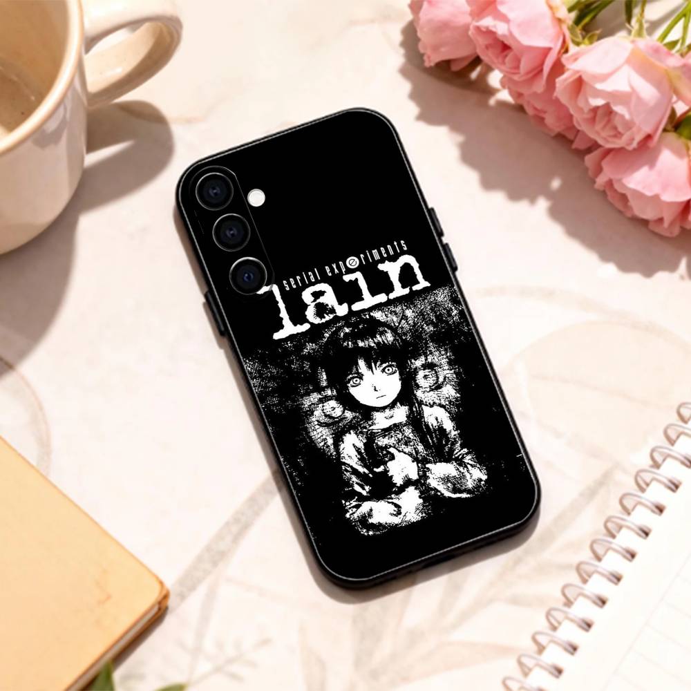 S-Serial E-Experiments Lain Phone Case For Samsung Galaxy A73,A72,A71,A70,A53,A52,A51,Others Soft Black Shell