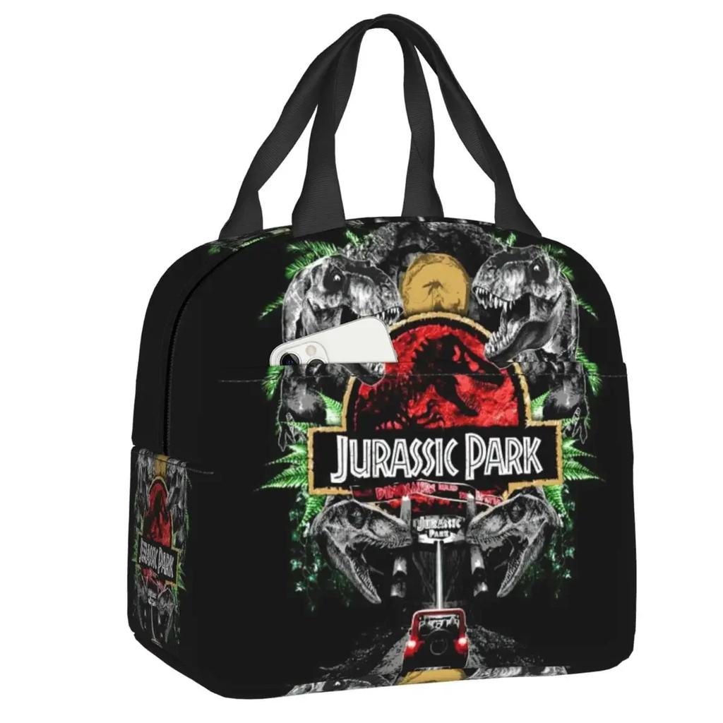 Jurassic World Dominion Brotdosen für Frauen Jurassic Park Kühltasche Thermische Lebensmittelisolierte Lunchtasche Schulkinder Schüler
