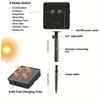 Creative Solar Mushroom Lights Outdoor LED Garden Lamp Waterproof Pathway Landscape Lights for Home Patio Lawn Christmas Decor