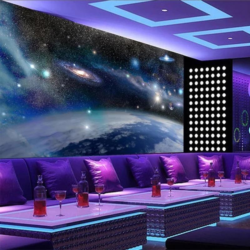 3d Beautiful Planet Wallpaper Galaxy Landscape Wall Paper Bar Ktv Decoration Background Wall Mural Fresco
