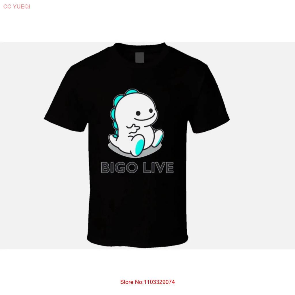 Bigo Live T shirt vintage Washed designer clothes Top For Everyday Wear Breathable Comfortable graphic Slightly fashion