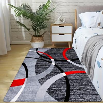1Pcs Anti Fatigue Kitchen Rugs, Modern Minimalist Style R Print Waterproof Non-Slip Thick Cushioned Mat Comfort Standing Mat