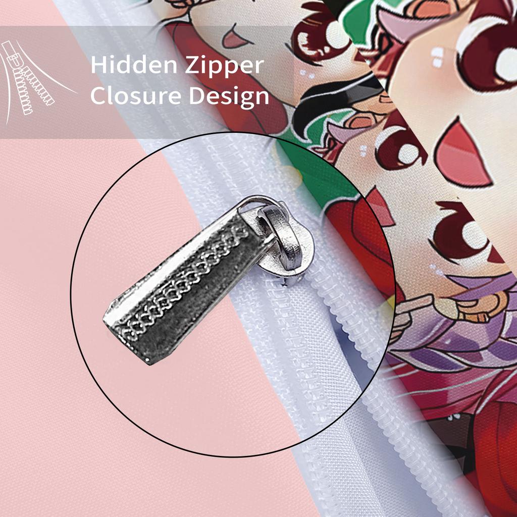 3pcs K-Pop Demon Hunters Merry Christmas Print Coreless Quilt Set Bedrooms Dormitory Bedding Set Soft  Machine Washable