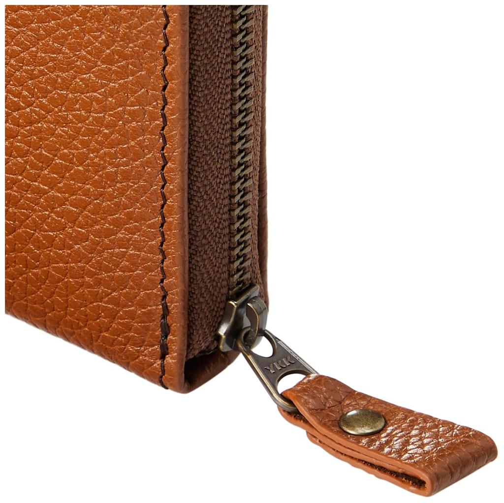 [Nomura Shuhei] Owl Long Wallet Zipper Cowhide Leather Nadaya No.80251 Camel