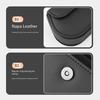 Car Storage Box with Magnetic Snap Closure Organizer Anti-Falling Hook And Loop Installation Container for Sun Visor or Seat Back