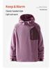 Unisex Bataan Wave Half-Zip Fleece Sweatshirt: Outdoor Warm Long Sleeve Top
