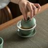 150ml Ceramic Lid Bowl Vintage Tea Bowl Three Talents Bowl