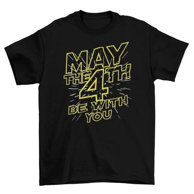 May The 4th Be With You T-Shirt Unisex Adult Funny Sizes Star Wars Yoda Jedi New