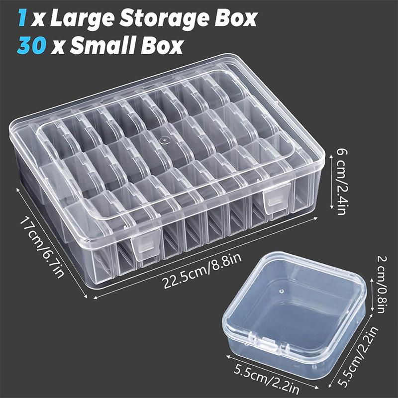 Diamond Art Aufbewahrung, Perlen Organizer Box und Aufbewahrung Kunststoffkoffer mit Klappdeckel