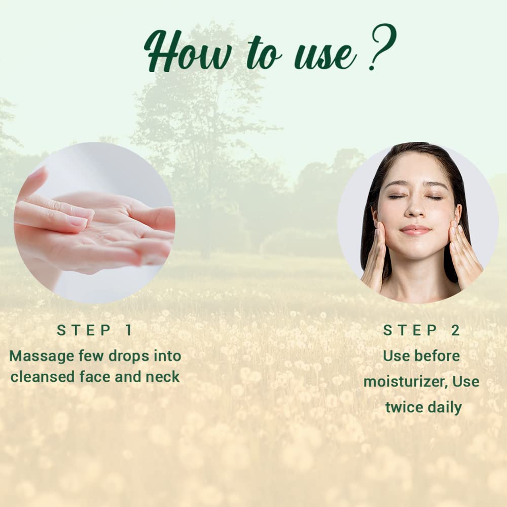 Biotique Dandelion Youth Anti-Aging Serum 40ml | 100% Natural Botanical Extracts | Reduce Wrinkles & Fine Lines | Vegan