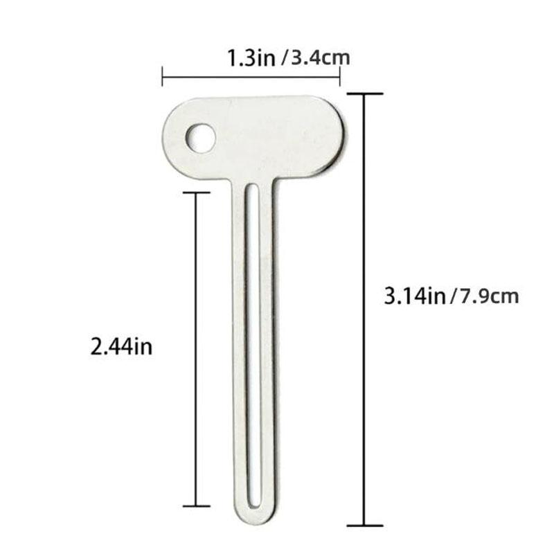 Creative Metal Key Stainless Steel Toothpaste Tube Squeezers Simple Toothpaste Roller Ointments Cosmetics Bathroom Accessories