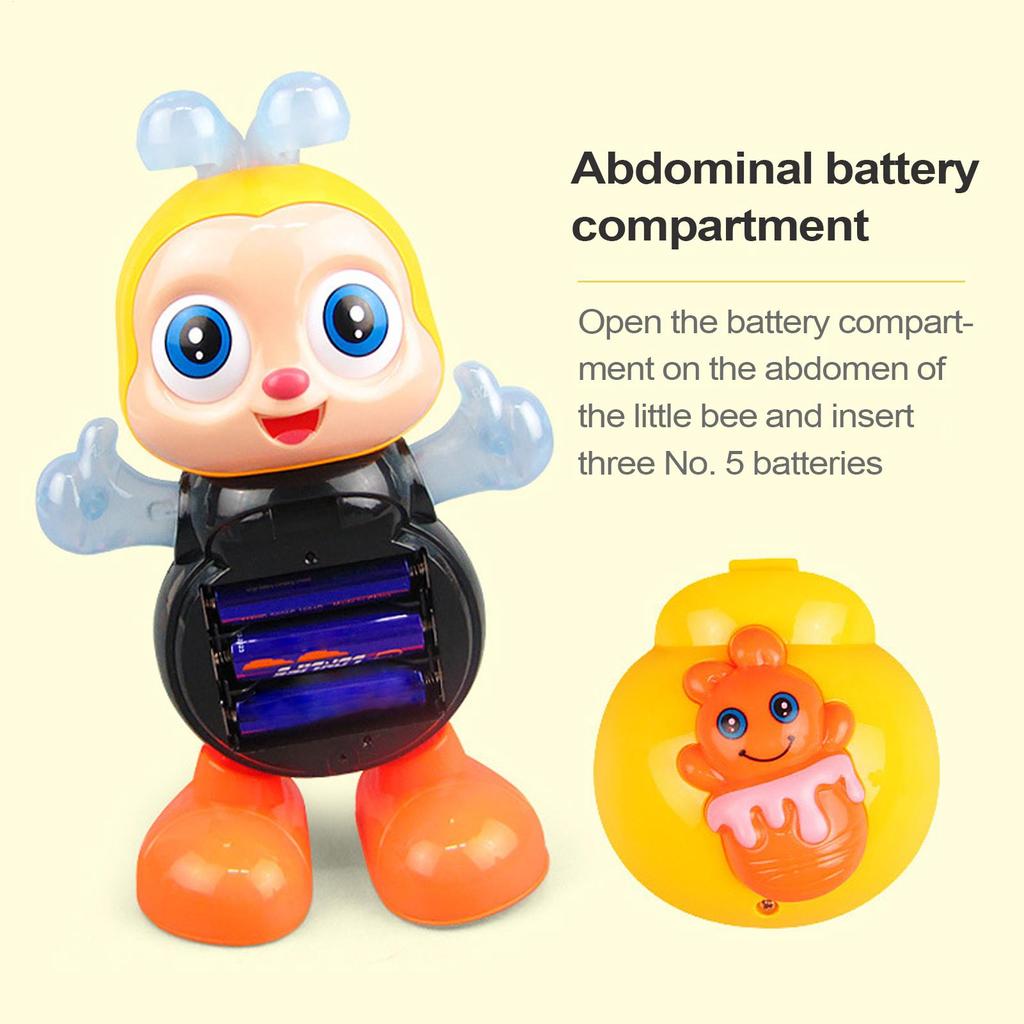 Dancing Bee Toy Electric Toys Musical Toys Electronic Cartoon Bee Preschool Learning Toys Educational Toys Interactive Singing