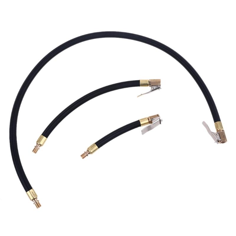 10/20/30/40/60/80cm Car Air Hose Tire Inflator Self-Locking Air Chuck Tire-Valve Fine Thread 0.305"x32TPI Air Compressor
