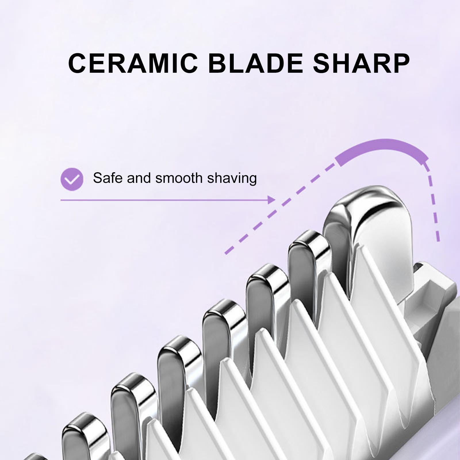 Electric Hair Remover for Women Dual-Head Hair Removing Tool Portable Hair Removal Device IPX6 Waterproof Rechargeable for Arm Underarm Bikini Leg Bod