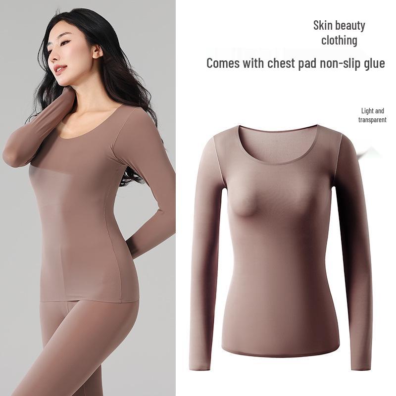 

Женский ультратонкий бесшовный термотоп - Цельный, бюстгальтер не нужен XL