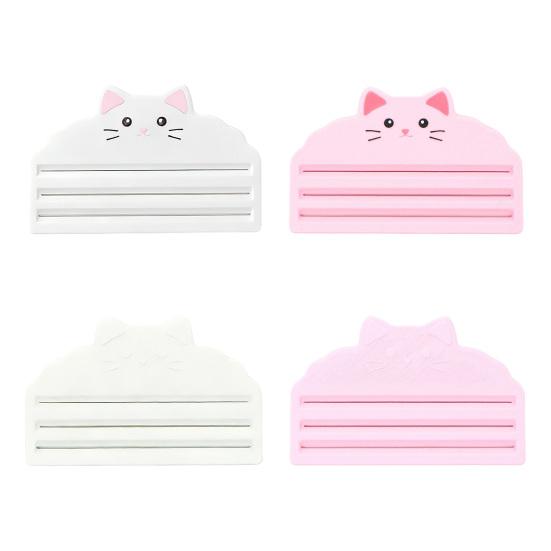 Mačkadlo na kočičí krmivo 3 přihrádky Škrabka na kočičí pamlsky ve formě tyčinky 3D tištěný proužek s kočičí svačinkou Krmicí nástroj pro pyré Lízací mokré pamlsky