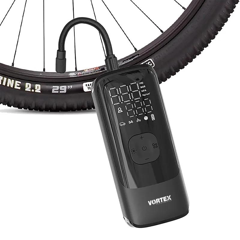 Vortex- Air Saver - Compresseur D'air Portatif - Powerbank Intégrée - Lampe Torche Led - 150 Psi