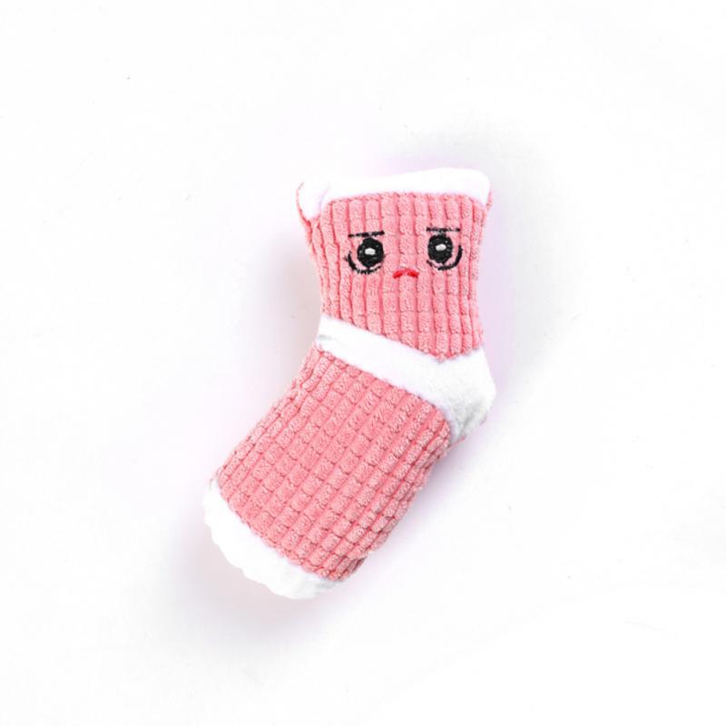 

Socks Adorable Cozy Pet Supplies Popular Fleece Chew Toy For Dogs Pet Toy Durable Colorful Kitten Bestselling Cleaning Teeth розовый