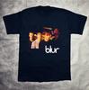 Blur band Cadeau Voor Fan Zwart Unisex Katoenen T-shirt Alle Maten