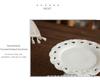 European Ceramic High-Footed Fruit & Dessert Tray 