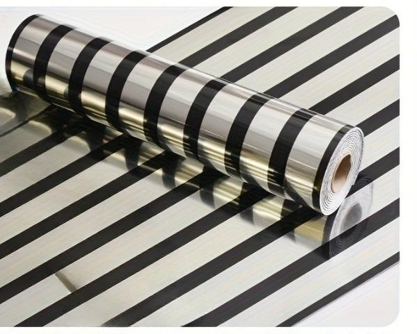 1/2/3Rolls 300cm X 40cm Self-adhesive Large Roll Wall Panels Luxury Mirror Embossed and Metallic Grille DIY Wall Sticker TV Back