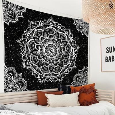 VIKAMA Mandala Boho Gobelin do Salonu, Sypialni, Studio Jogi, Dekoracja Kawiarni Gobelin Dekoracja Domu Wiszący na Ścianę
