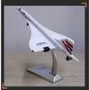 1/168 Alloy Concorde Supersonic Medium Range Airplane Model Metal Civil Passenger Transport Aircraft Model Sound Light Kids Gift