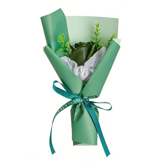 Mini Fake Rose Bouquet Handcrafted Soap Flower Petals Artificial Floral Decoration Valentine's Day Anniversary Birthday Romantic Gift