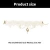White Lace Choker Necklace Jewelry Fashion Forward Lace Choker with Victorian Gothic Appeal and Jewelry Accent