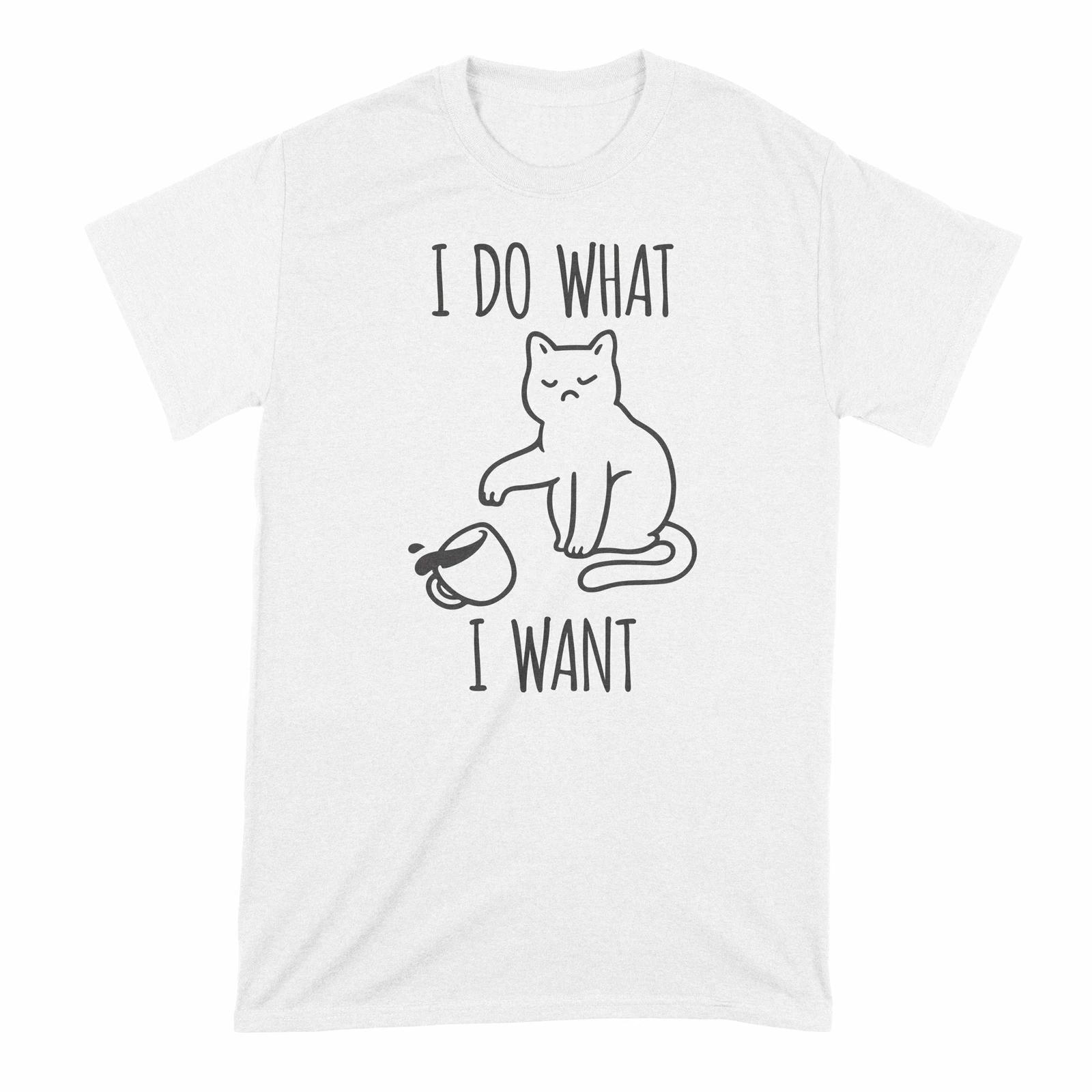 I Do What I Want Cat Shirt Cat I Do What I Want Shirt Cat Flipping Off Shirt S