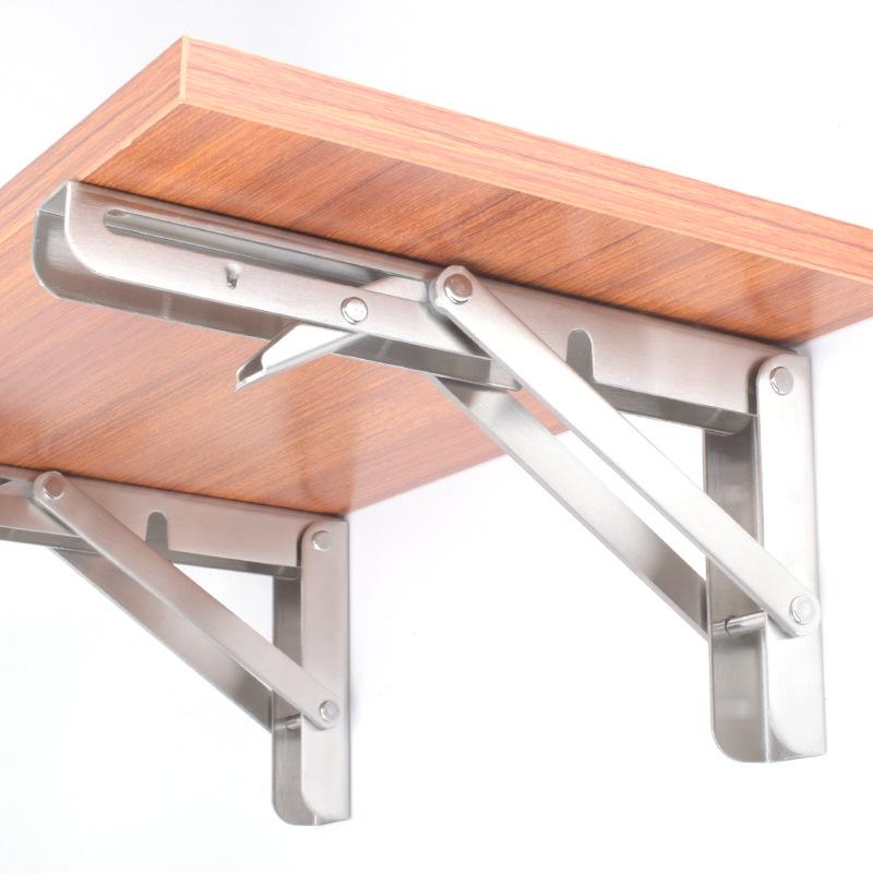 Stainless Steel Foldable Wall-Mounted Triangular Support Bracket