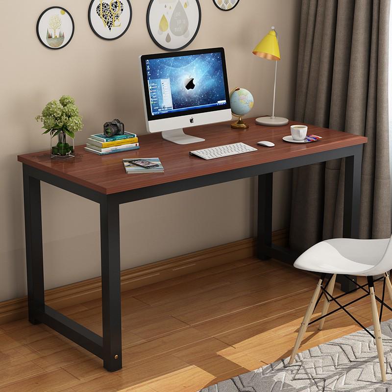 Simple Double Computer Desk for Home Office & Study
