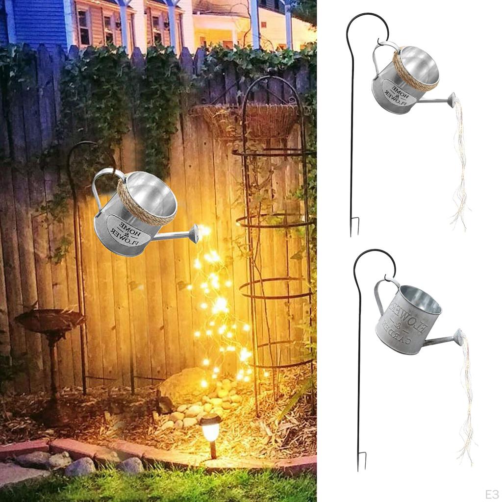 Light Decor, Battery Operated, Watering Can Sprinkles With Fairy Ornaments