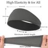 Sweatband for Men Women Elastic Sport Hairbands Head Band Yoga Headbands Headwear Headwrap Sport Workout Hair Accessories