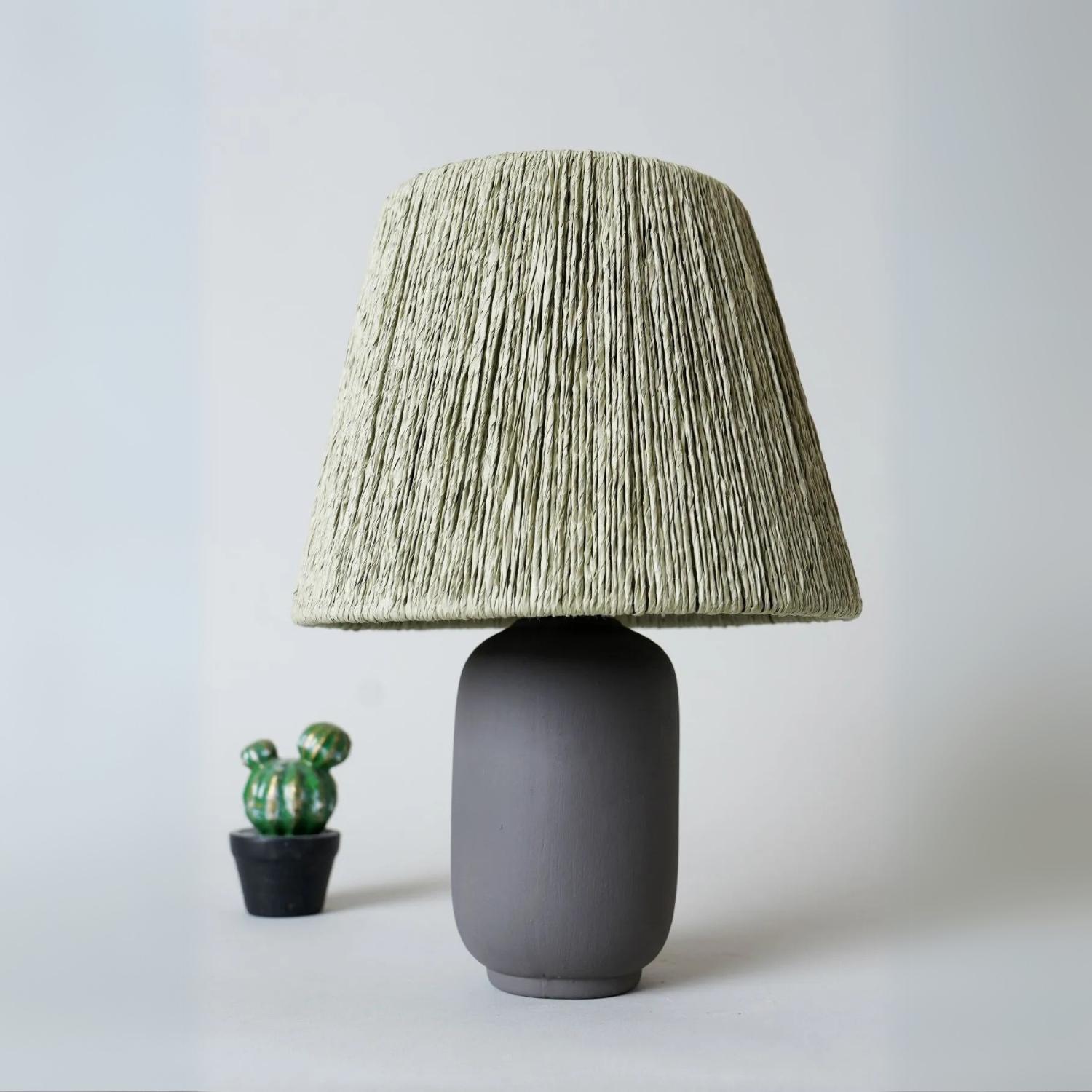 

Tunita Ceramic Lampshade Anthracite Grey Green 28 cm зелений/сірий колір