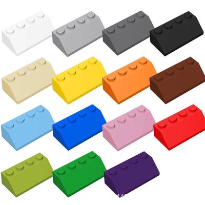 50g/25Pcs 3037 2x4 Sloping Building Block Moc Roof Accessories Compatible with Brick Creativity Children Toy Assembly