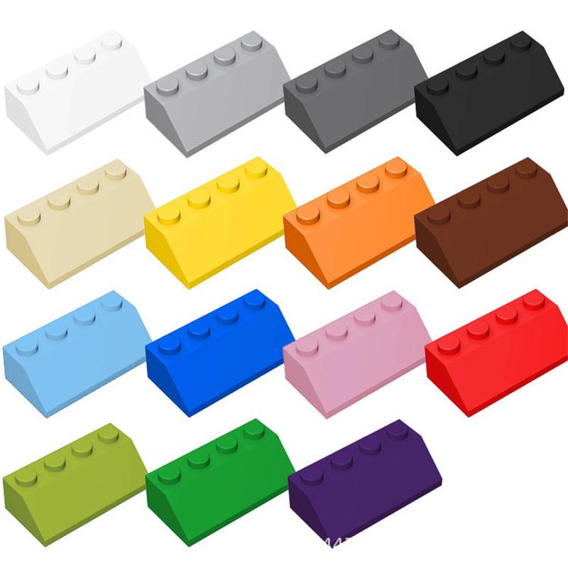 50g / 25Pcs 3037 2x4 Sloping Construction Brick My Own Creation Roof Add-Ons Fitting Including Brick Creativity Children Toy Assembly
