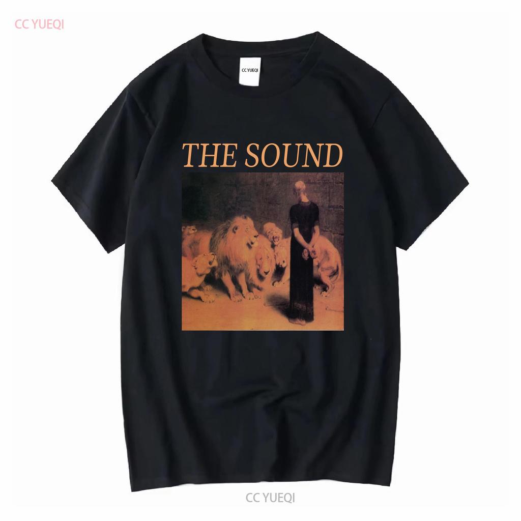 the sound T Shirt from lions mouth vintage Washed Stylish Top For Everyday Wear Casual Versatile Unisex homme fashion Soft